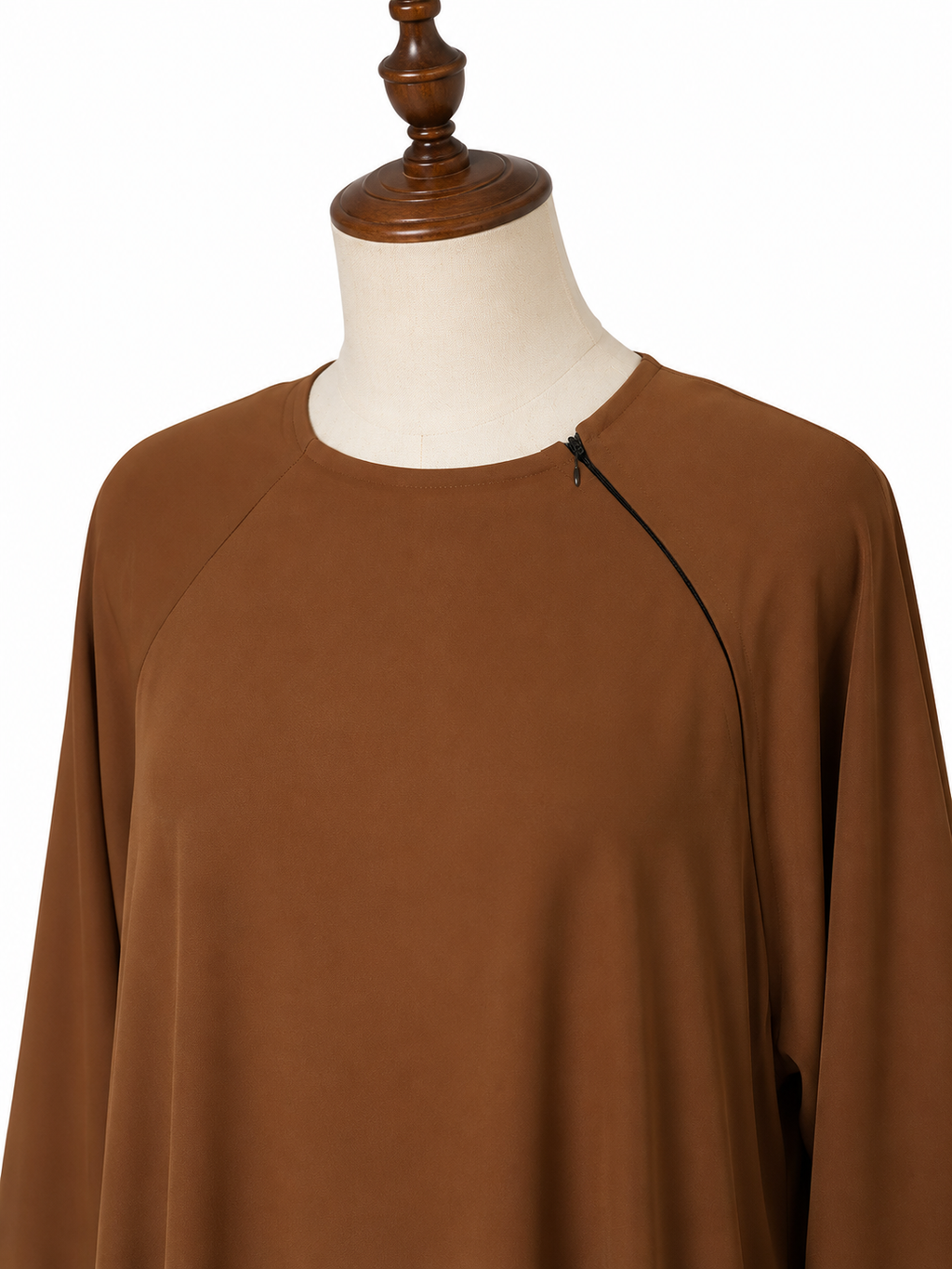 Brown Modest Abaya – Flowing A-Line Design