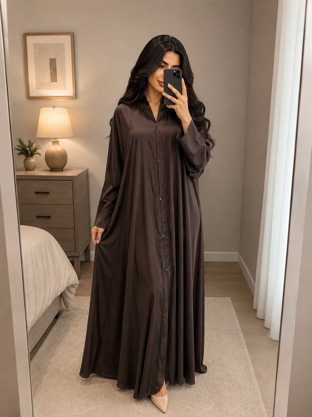 Classic Button-Down Minimalist Abaya
