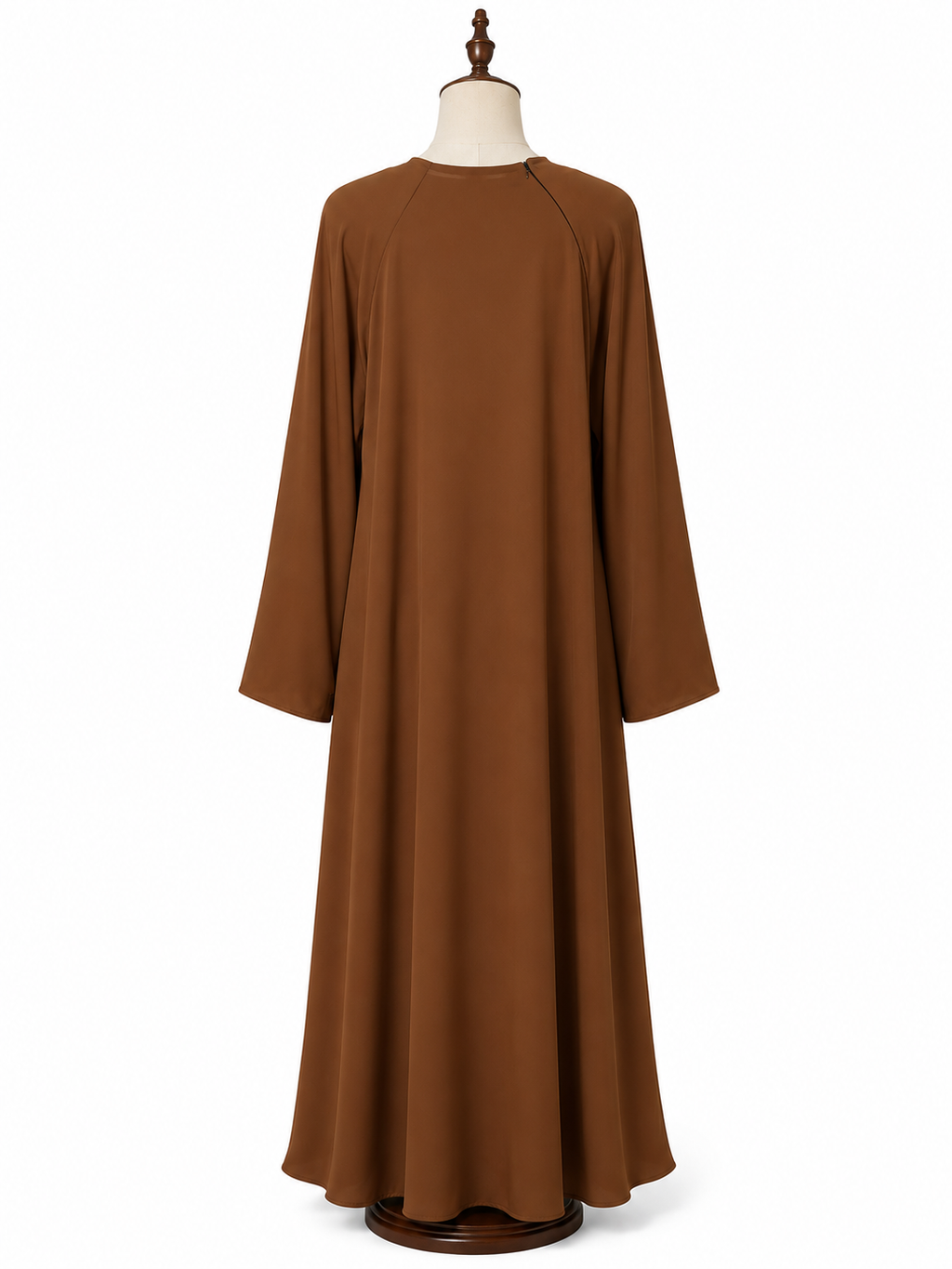 Brown Modest Abaya – Flowing A-Line Design
