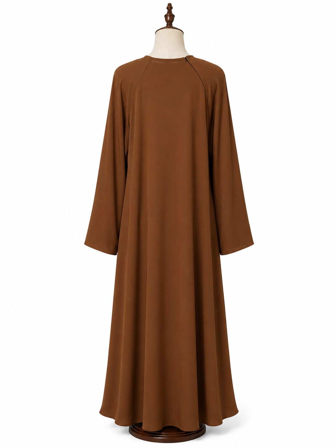 Brown Modest Abaya – Flowing A-Line Design