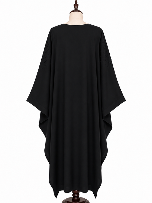 Black Butterfly Abaya – Elegant Loose Fit Modest Wear