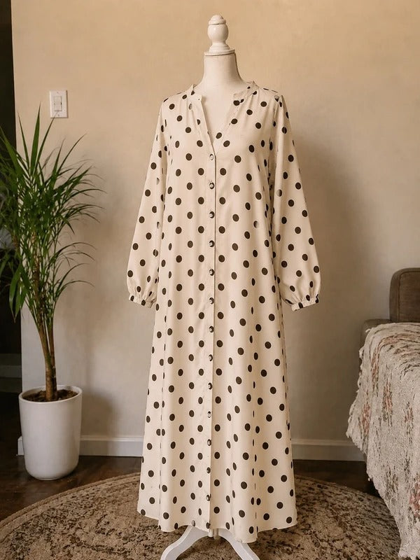 Classic Polka Dot Abaya