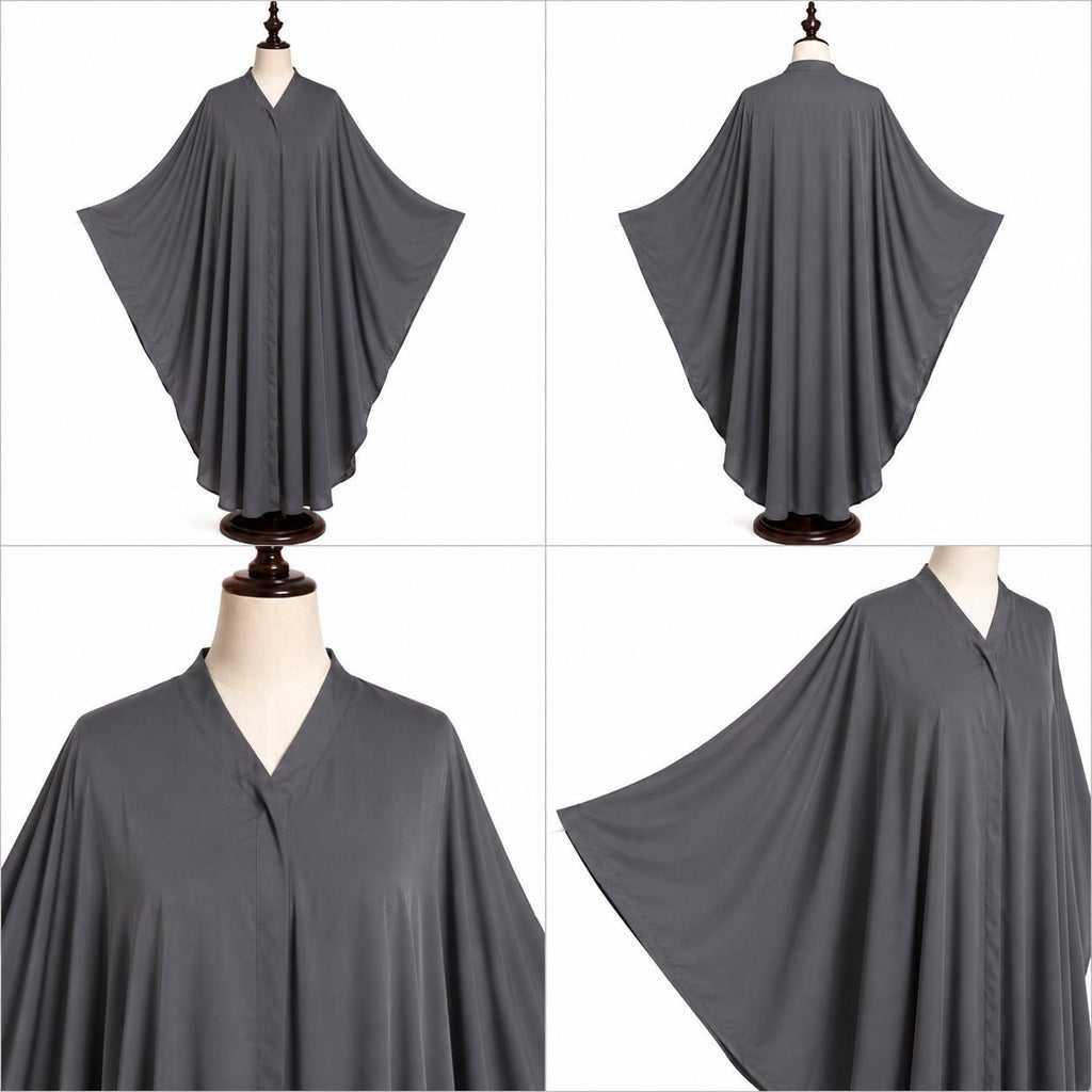 Charcoal Classic Batwing Abaya