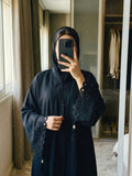 Exquisite Cut-Work & Bead-Embellished Abaya