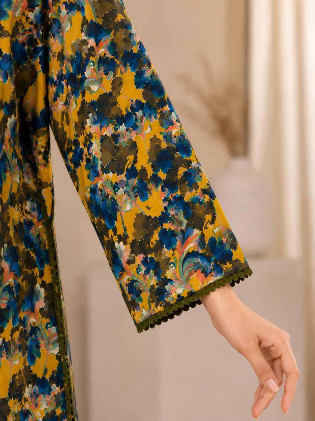 Elegant Floral Printed 2-Piece Cotton Suit for Women | Premium Casual Summer Wear