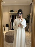 Pure Ivory Minimalist Abaya