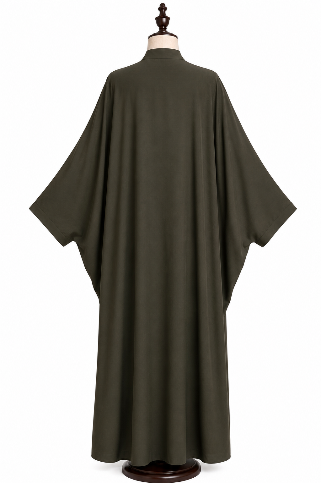 Dark Olive Green Semi Butterfly Abaya
