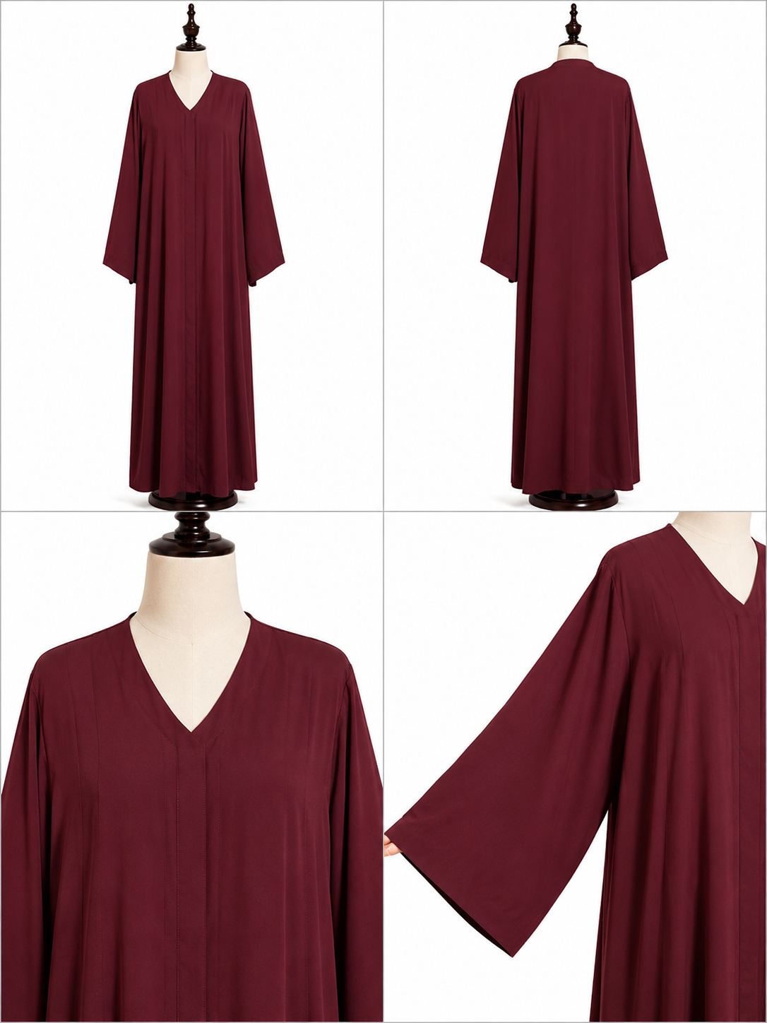 Plum Batwing Kaftan Abaya