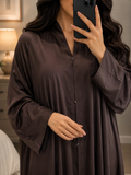 Classic Button-Down Minimalist Abaya