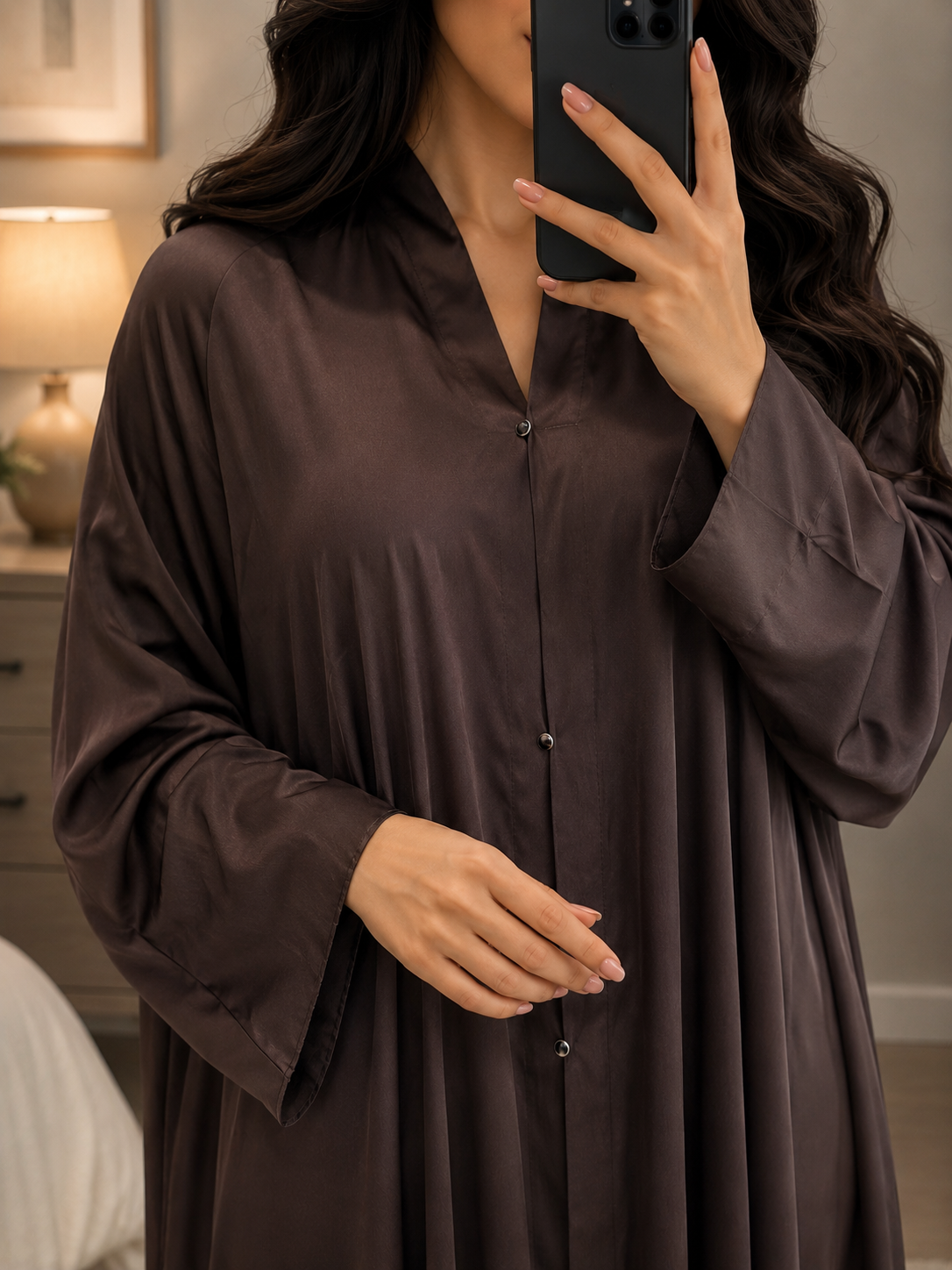 Classic Button-Down Minimalist Abaya