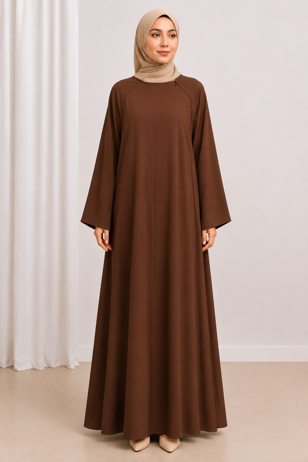 Caramel Minimalist Abaya