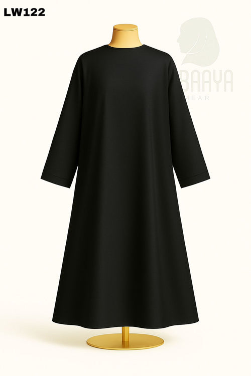 Classic Black Panel Embellished Abaya