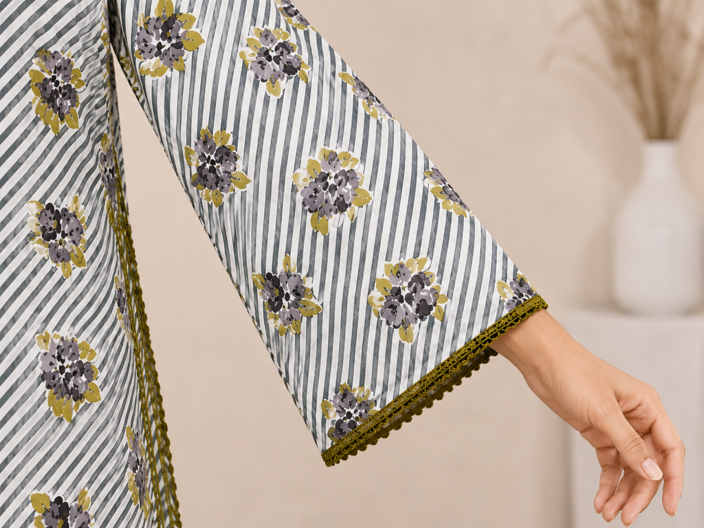 Elegant Floral Printed 2-Piece Cotton Suit for Women | Casual Summer Co-Ord Set