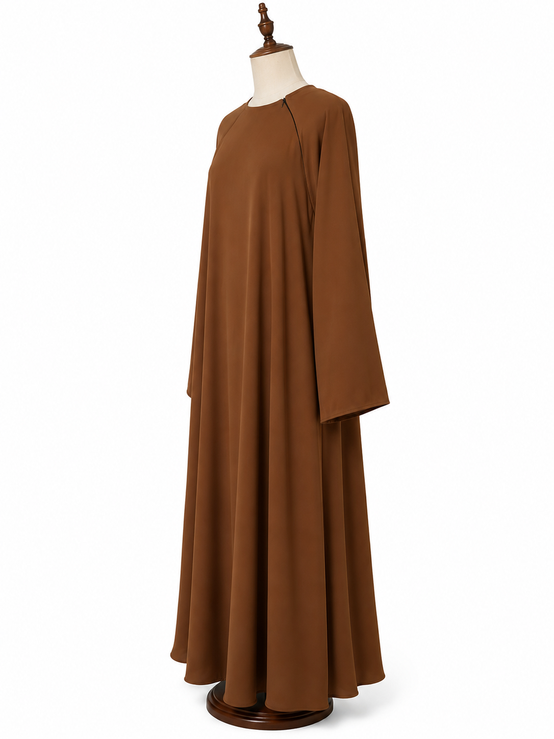 Brown Modest Abaya – Flowing A-Line Design