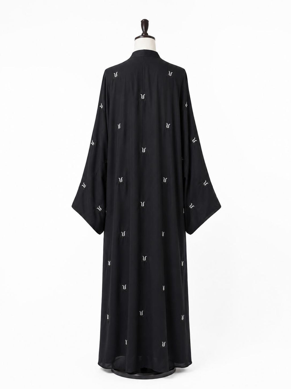 Ebony Luxe Bow Embroidered Abaya