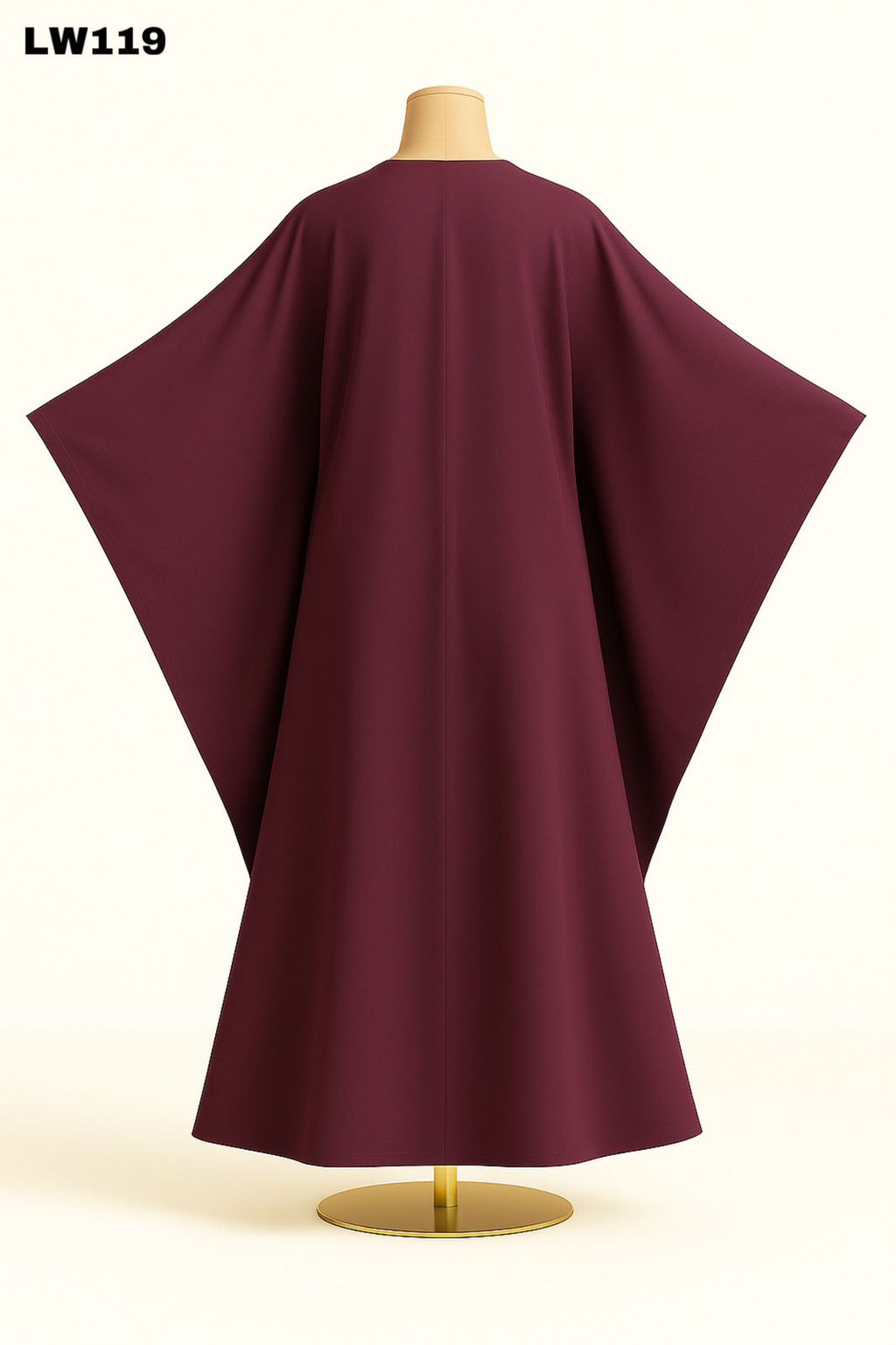 Plum Batwing Kaftan Abaya