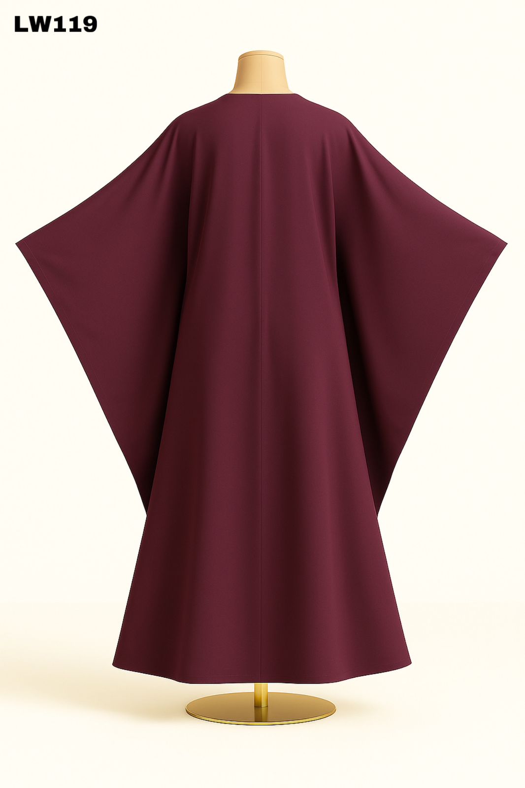 Plum Batwing Kaftan Abaya