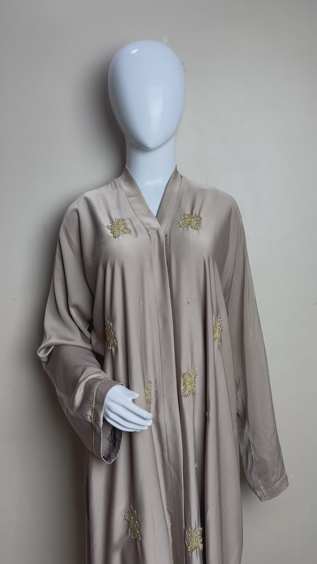 Premium Tissue Floral & Cut Dana Embroidered Abaya